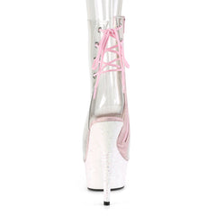 6 Inch Heel DELIGHT-1018C Clear Opal Glitter