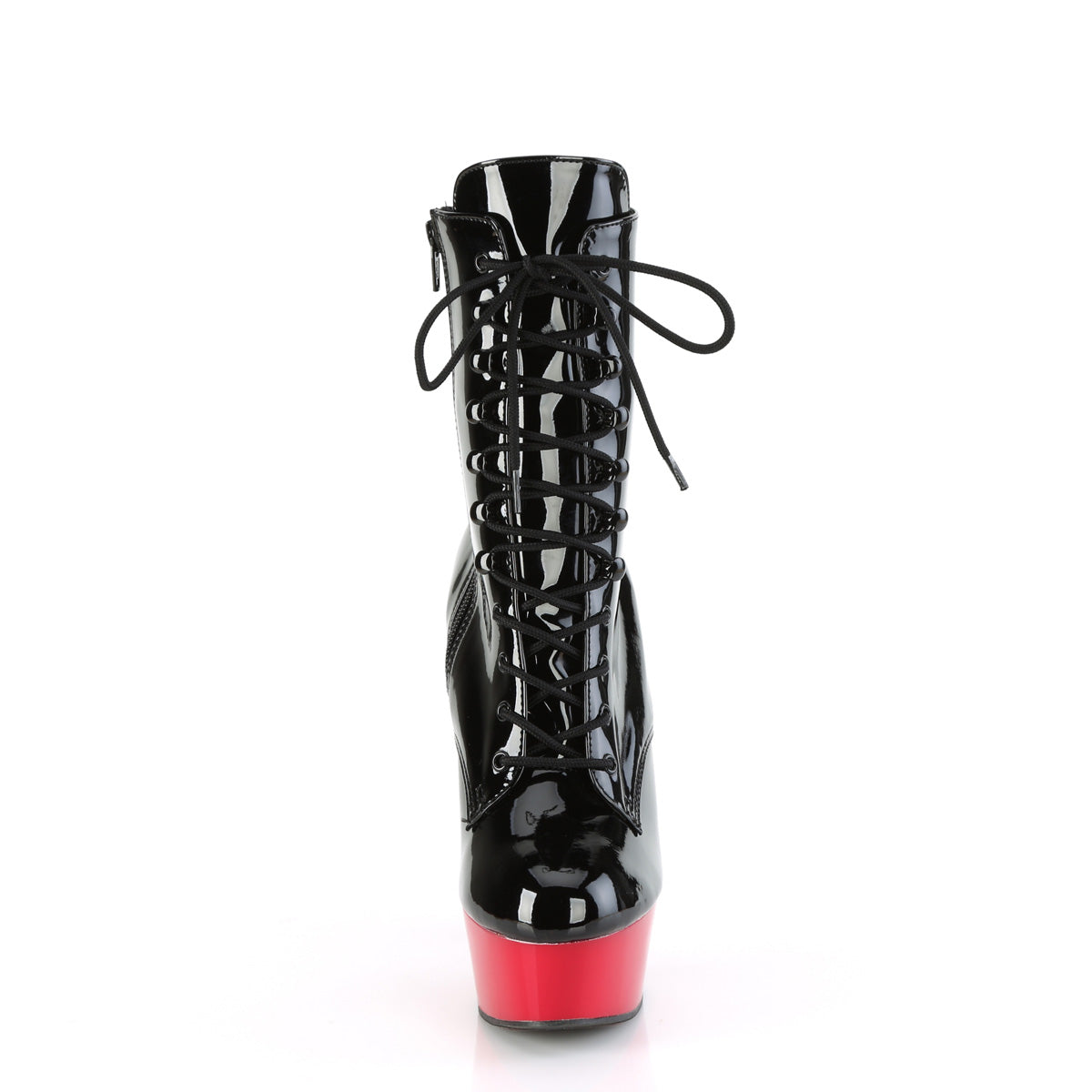 6 Inch Heel DELIGHT-1020 Black Patent Red