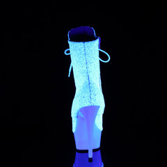 6 Inch Heel DELIGHT-1020LG Neon White Glitter