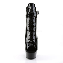 Pleaser DELIGHT-1033 Black Patent Ankle Boots