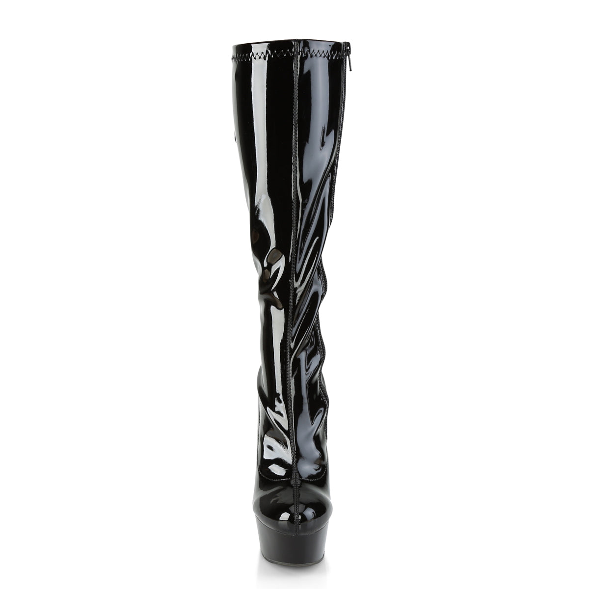 6 Inch Heel DELIGHT-2029 Black Stretch Pat