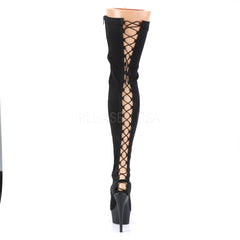 6 Inch Heel DELIGHT-3003 Black Lycra