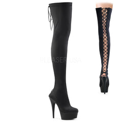 6" Heel DELIGHT-3003 Black Lycra