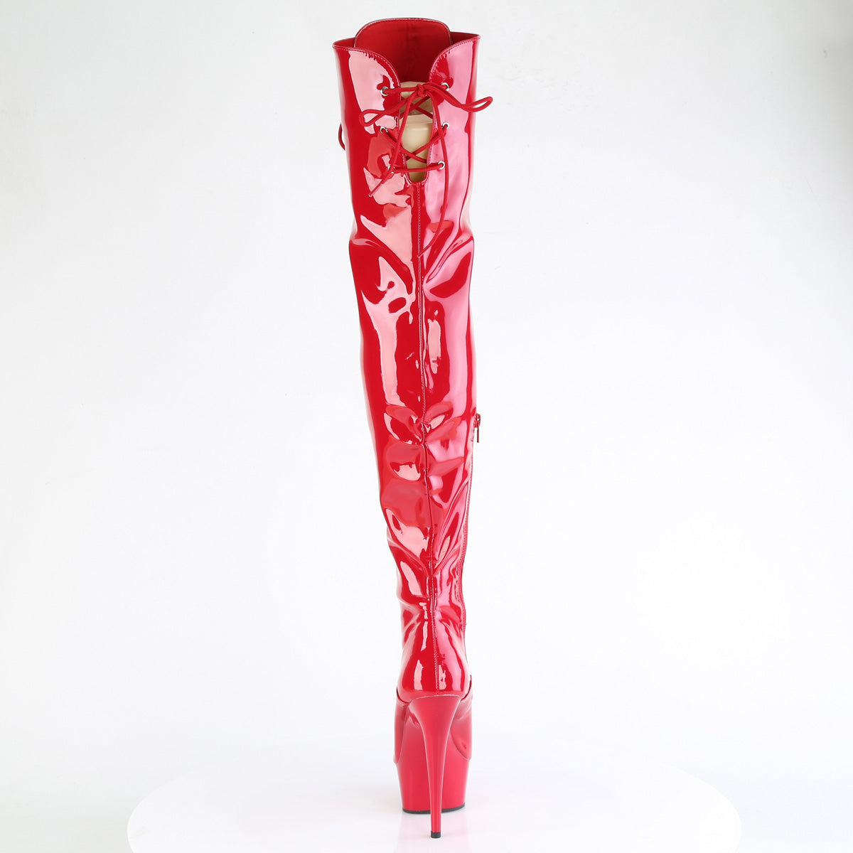 6 Inch Heel DELIGHT-3022 Red Stretch Patent