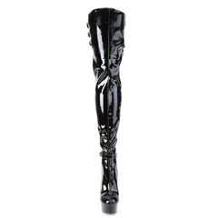 6 Inch Heel DELIGHT-3055 Black Stretch Pat