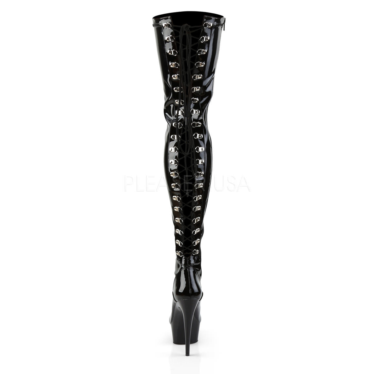 6 Inch Heel DELIGHT-3063 Black Stretch Pat