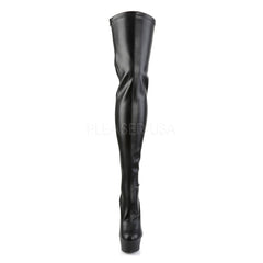 6 Inch Heel DELIGHT-3063 Black Stretch Pu
