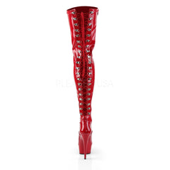 6 Inch Heel DELIGHT-3063 Red Stretch Pat