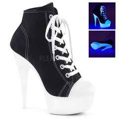6" Heel DELIGHT-600SK-02 Black Canvas