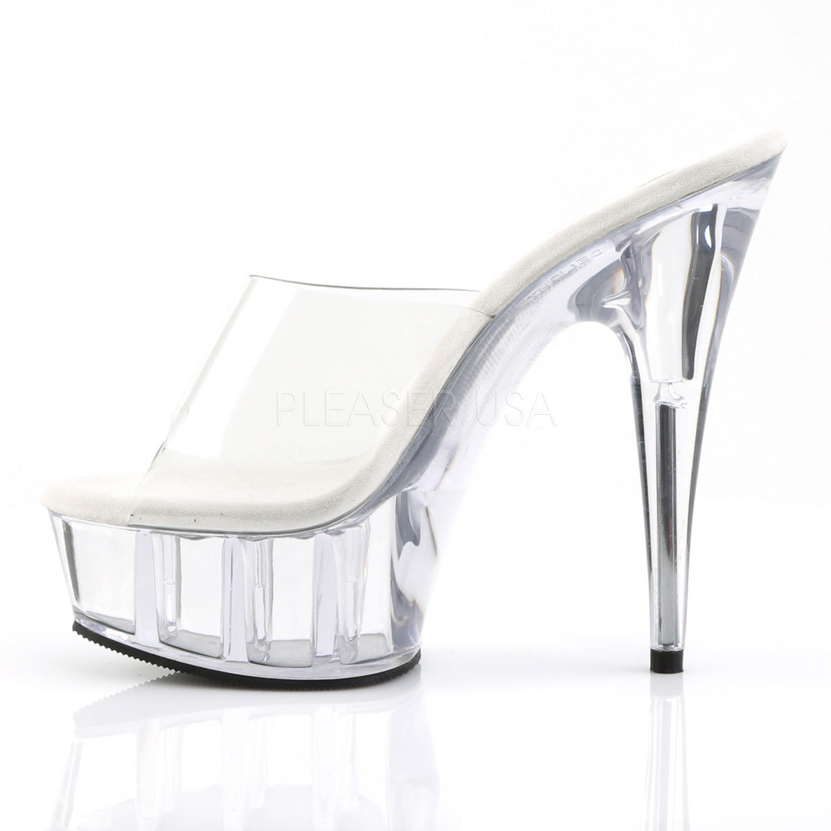 6 Inch Heel DELIGHT-601 Clear