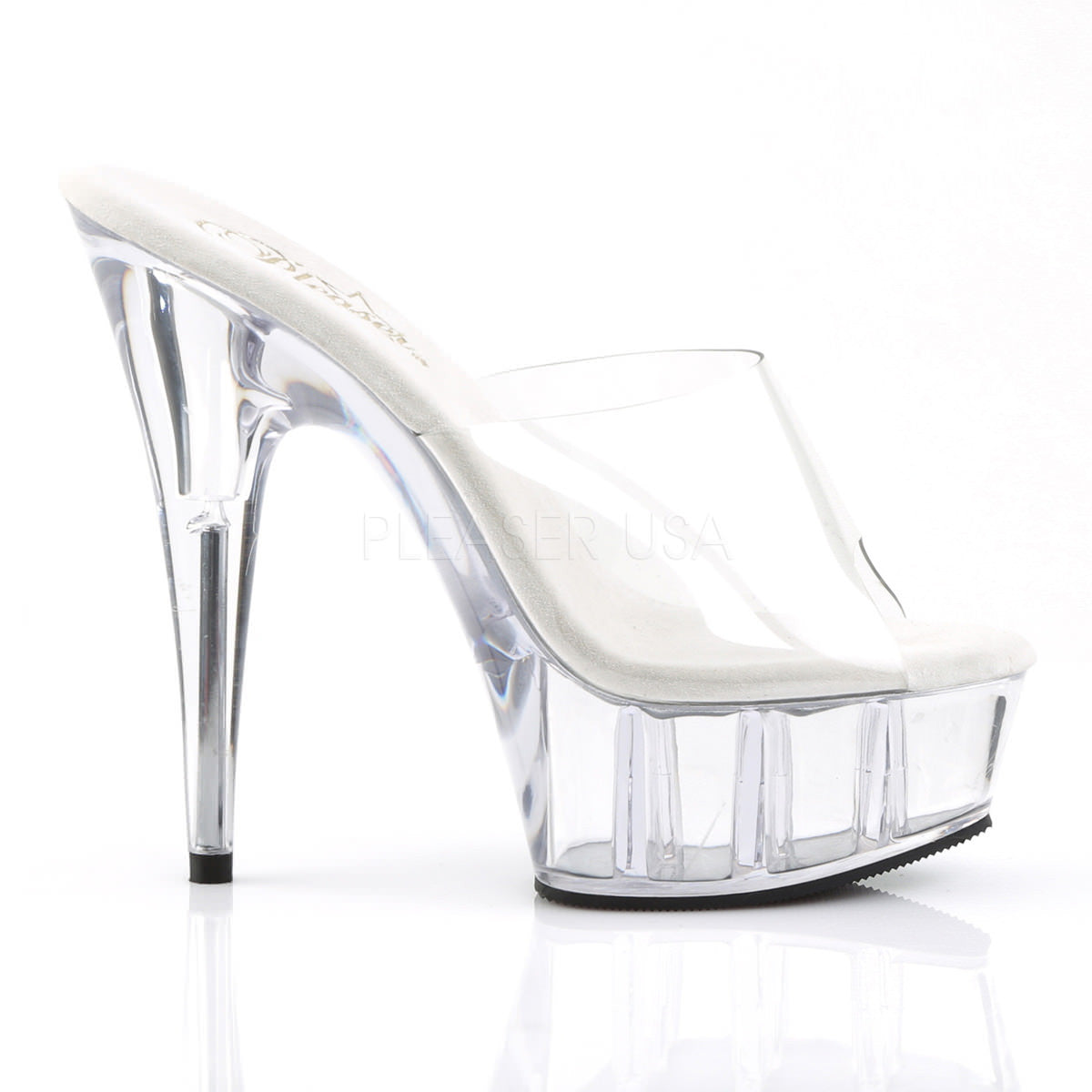 6 Inch Heel DELIGHT-601 Clear