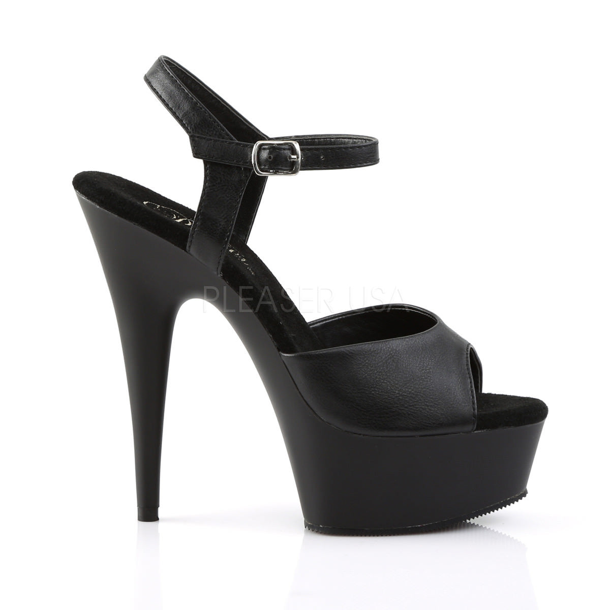 6 Inch Heel DELIGHT-609 Black Matte
