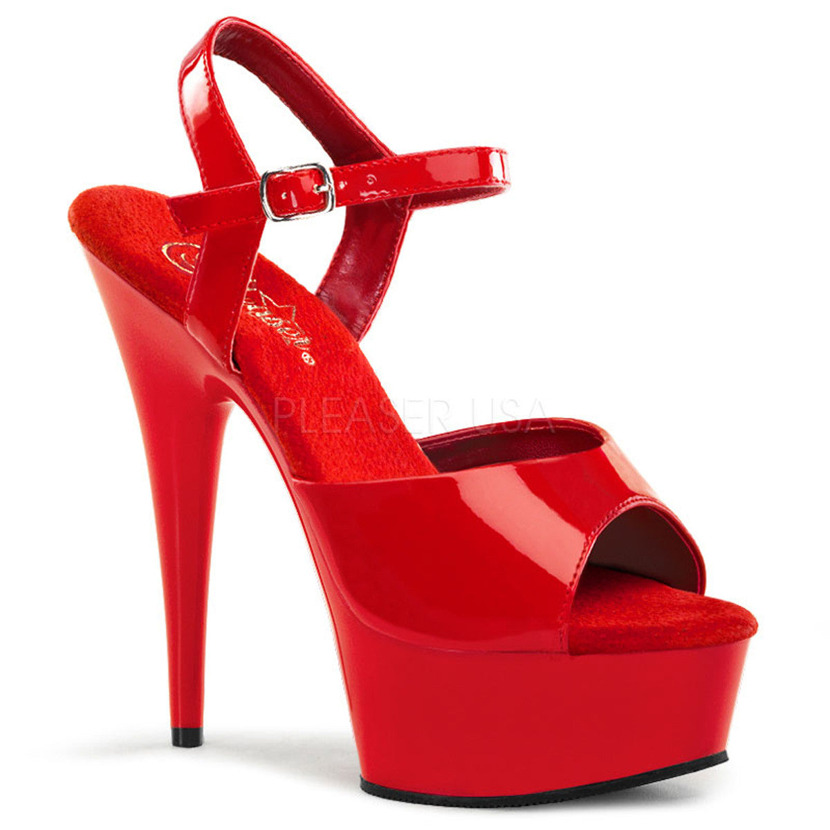 6 Inch Heel DELIGHT-609 Red Pat