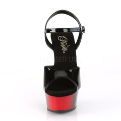 6 Inch Heel DELIGHT-609BR Black Pat Red