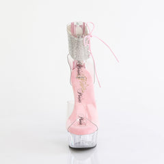 6 Inch Heel DELIGHT-624RS Clear Baby Pink