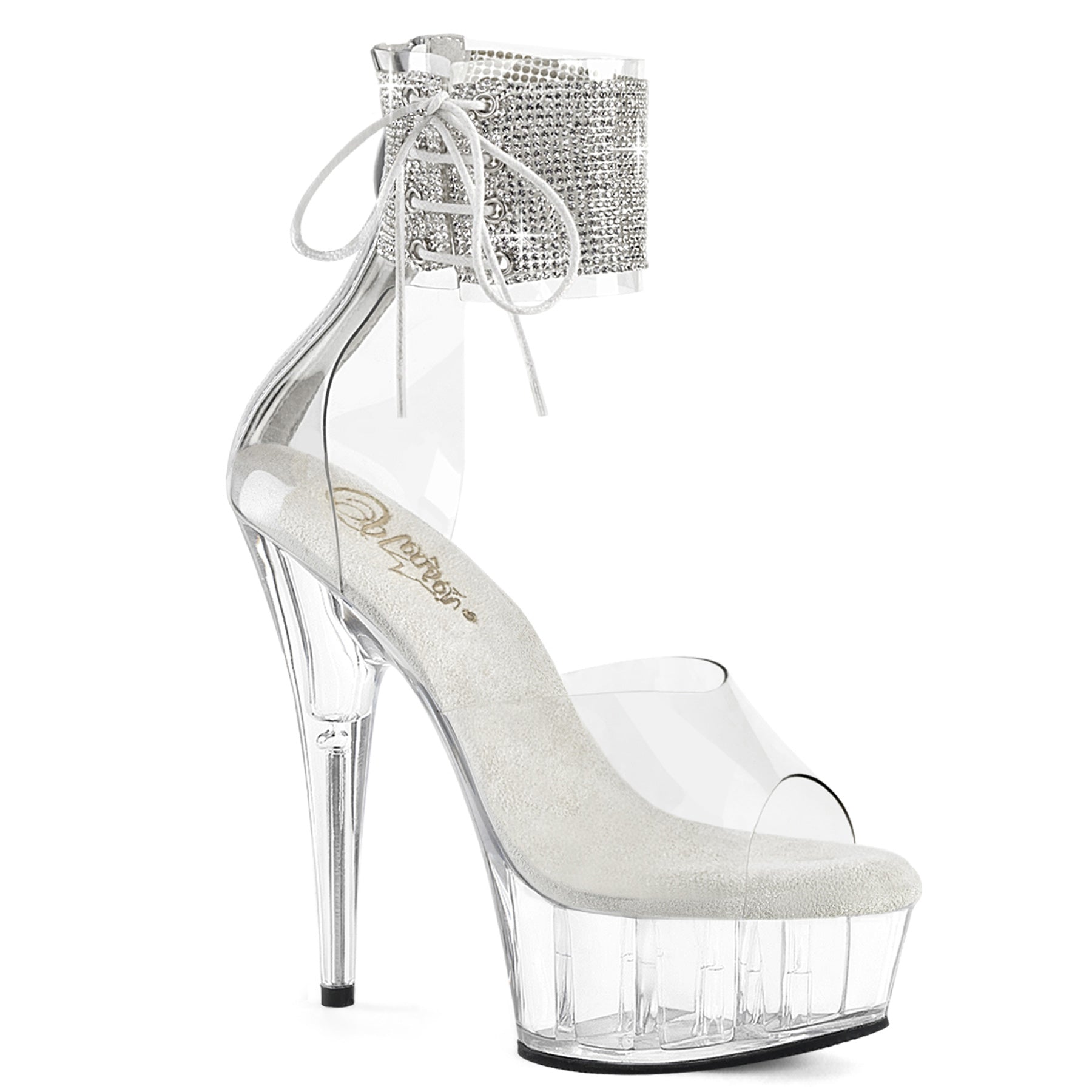 6 Inch Heel DELIGHT-624RS Clear