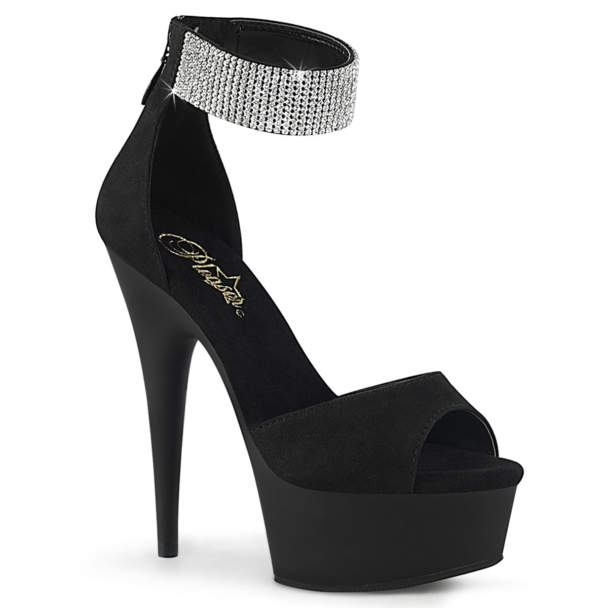 6" Heel DELIGHT-625 Black Pu