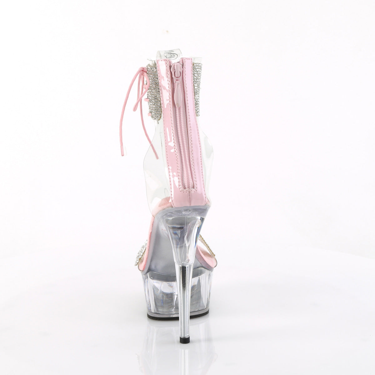 6 Inch Heel DELIGHT-627RS Clear Baby Pink