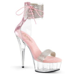 6 Inch Heel DELIGHT-627RS Clear Baby Pink