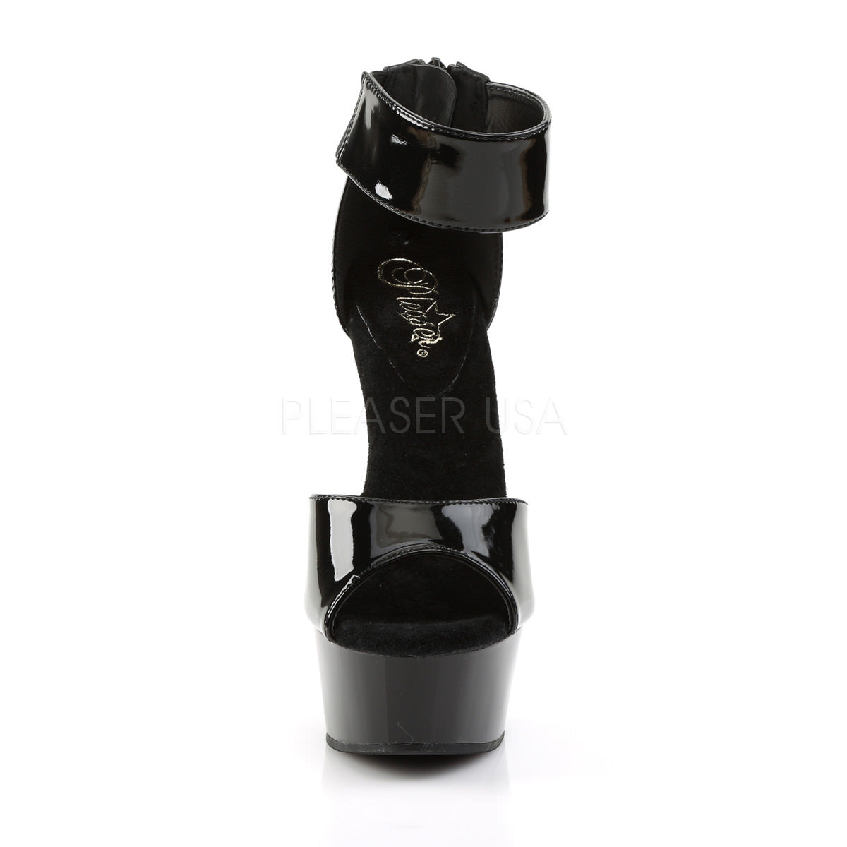 PLEASER DELIGHT-670-3 Black Sandals