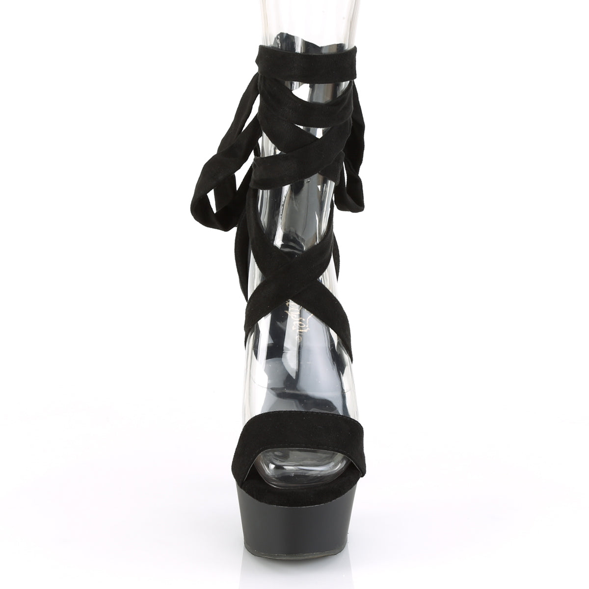 6 Inch Heel DELIGHT-671 Black Suede