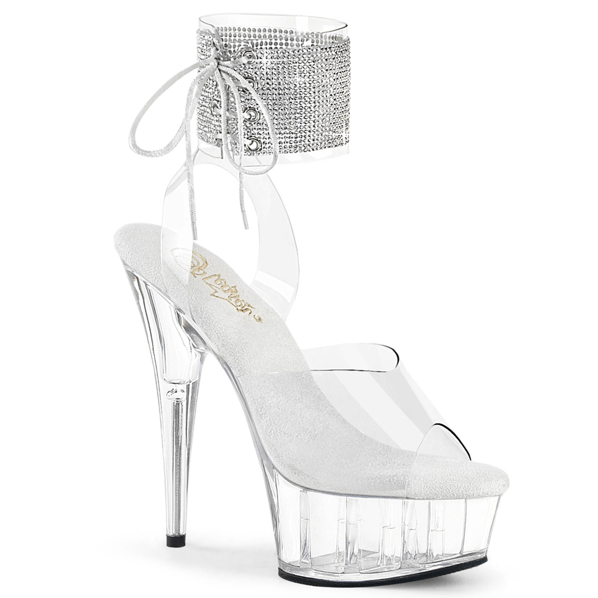 6 Inch Heel DELIGHT-691-2RS Clear