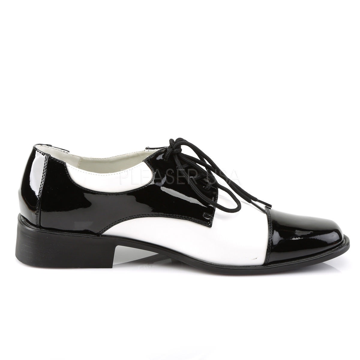 Men's Black and White Disco Shoes