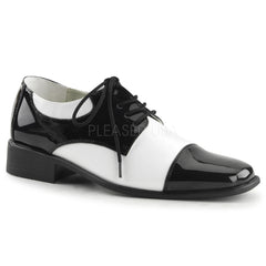 Men's Black and White Disco Shoes - Shoecup.com