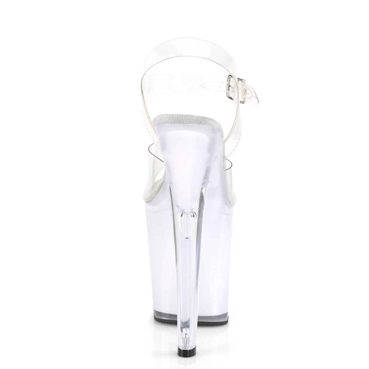 8 Inch Heel DISCOLITE-808 Clear White Glow