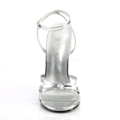 6" Heel DOMINA-108 Silver Metallic Pu