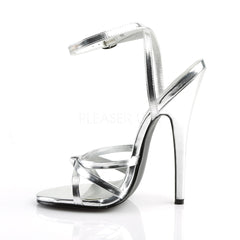 6" Heel DOMINA-108 Silver Metallic Pu