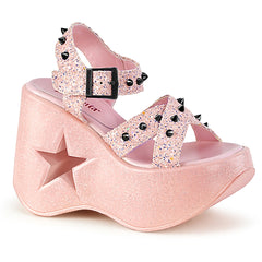 5" Platform DYNAMITE-02 Baby Pink Glitter