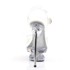Pleaser ECLIPSE-608 Clear Ankle Strap Sandals - Shoecup.com - 4