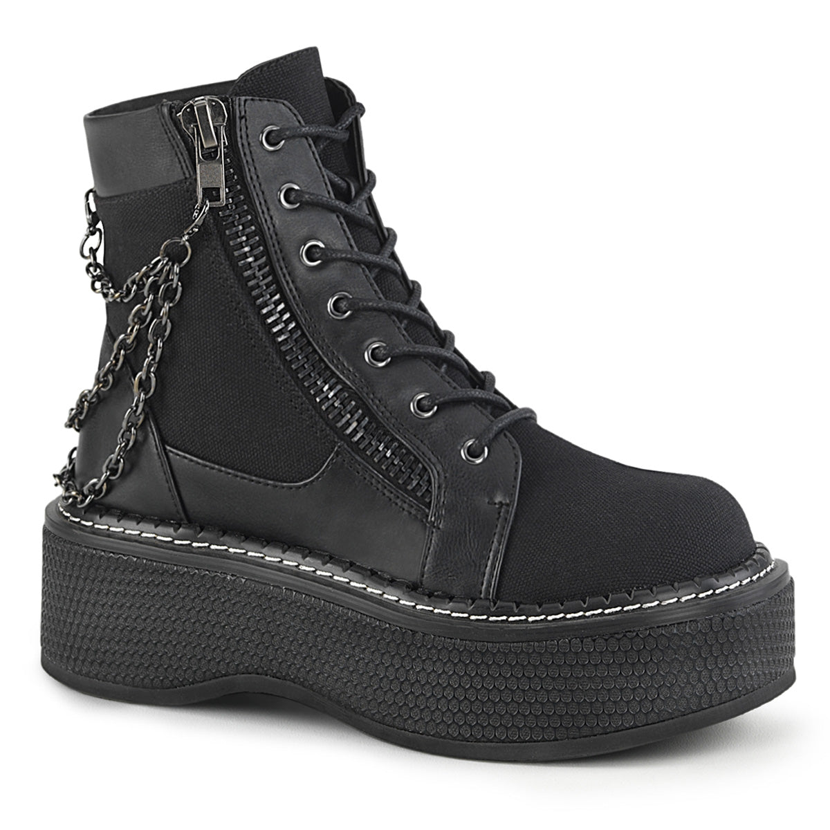 2" Platform EMILY-114 Black Canvas