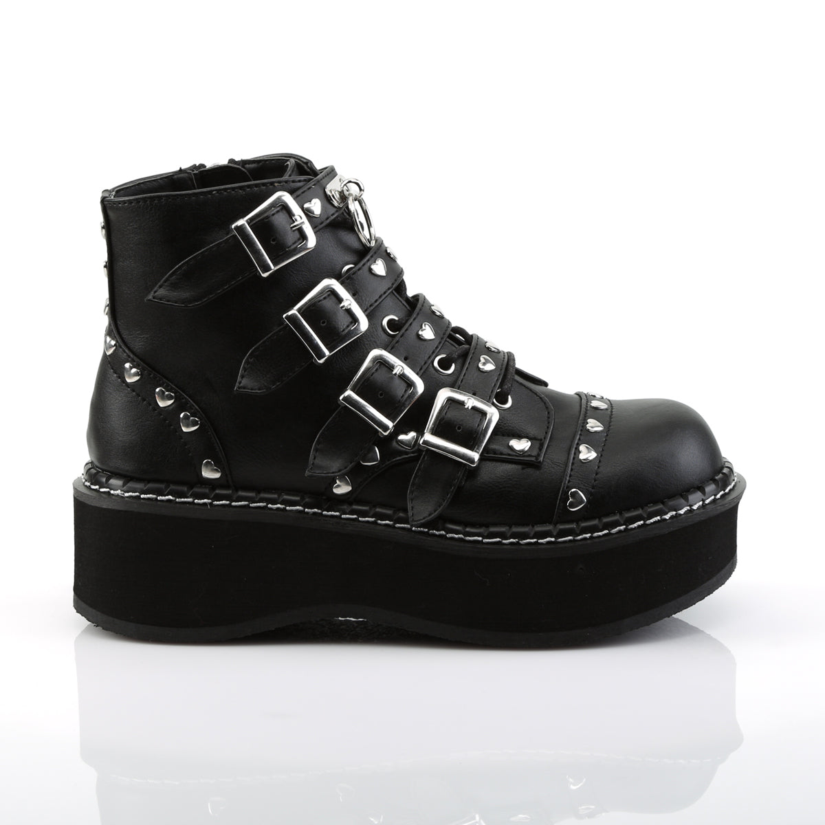 2 Inch Platform 2 Inch Platform EMILY-315 Black Pu – Shoecup.com