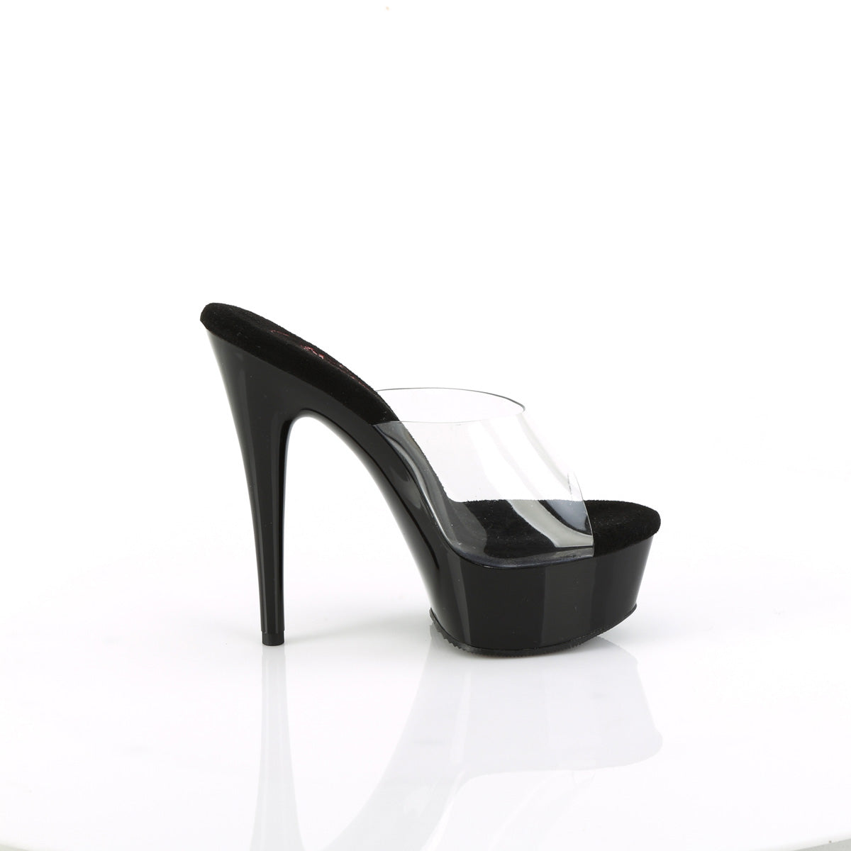 6 Inch Heel EXCITE-601 Clear Black