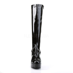 4 Inch Heel EXOTICA-2000 Black Stretch Patent