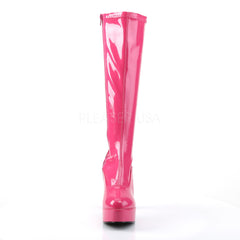 4 Inch Heel EXOTICA-2000 Hot Pink Stretch Patent