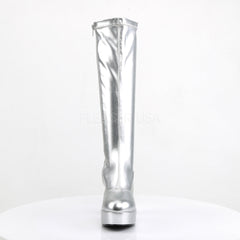 4 Inch Heel EXOTICA-2000 SilverStretch Patent