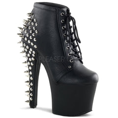 PLEASER FEARLESS-700-28 Black Matte Ankle Boots - Shoecup.com