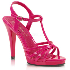 Fabulicious FLAIR-420 Hot Pink T-Strap Sandal