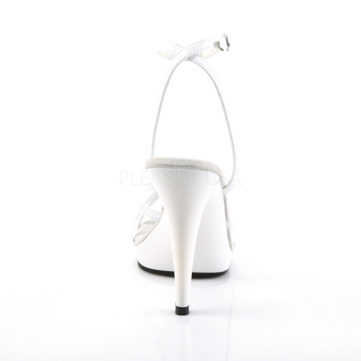 FABULICIOUS FLAIR-436 Wht Pat-Wht Stiletto Sandals