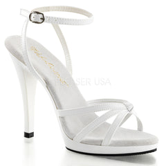 FABULICIOUS FLAIR-436 Wht Pat-Wht Stiletto Sandals - Shoecup.com