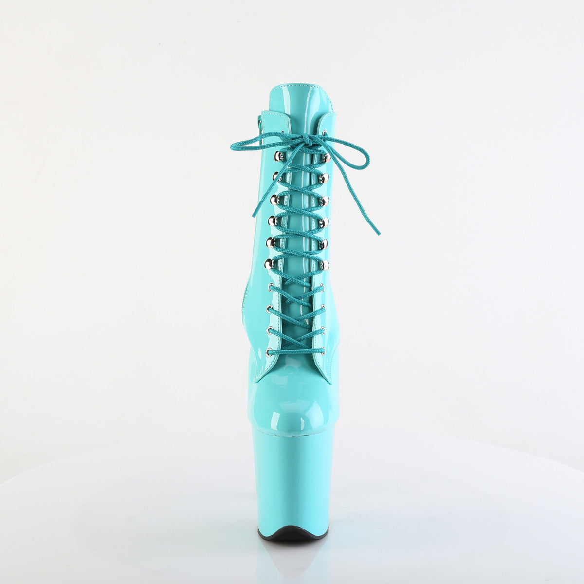 8 Inch Heel FLAMINGO-1020 Aqua Patent