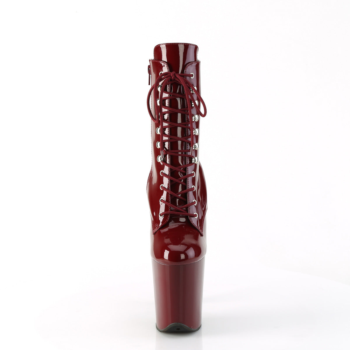 8 Inch Heel FLAMINGO-1020 Burgundy Patent