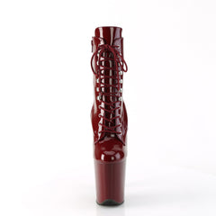 8 Inch Heel FLAMINGO-1020 Burgundy Patent