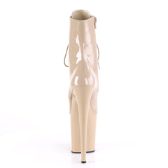 8 Inch Heel FLAMINGO-1020 Nude Pat Nude