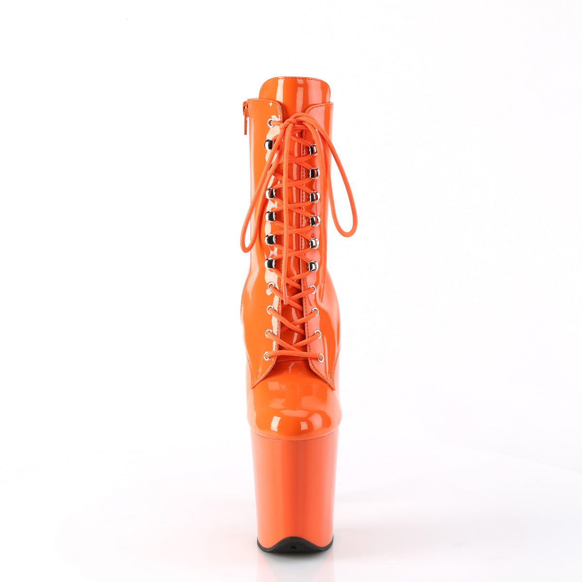 8 Inch Heel FLAMINGO-1020 Orange Patent