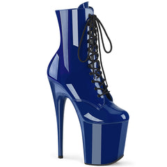 8 Inch Heel FLAMINGO-1020 Royal Blue Patent