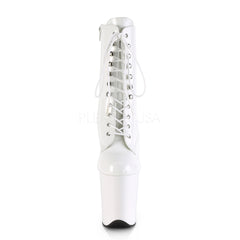 8 Inch Heel FLAMINGO-1020 White Pat